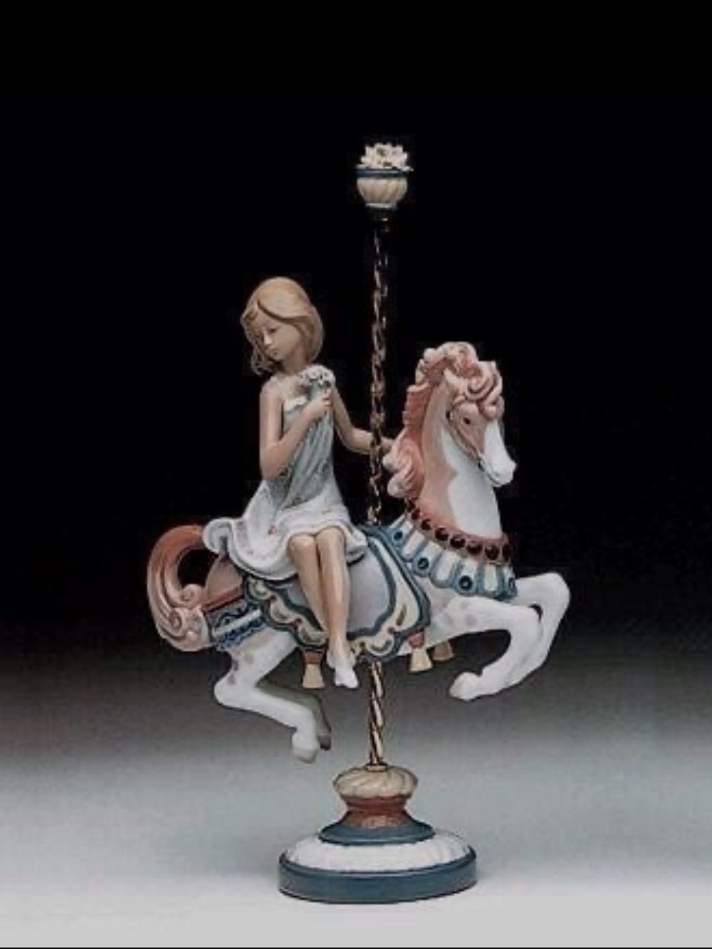 Lladró Porcelain Figurine “Girl on Carousel” #1469